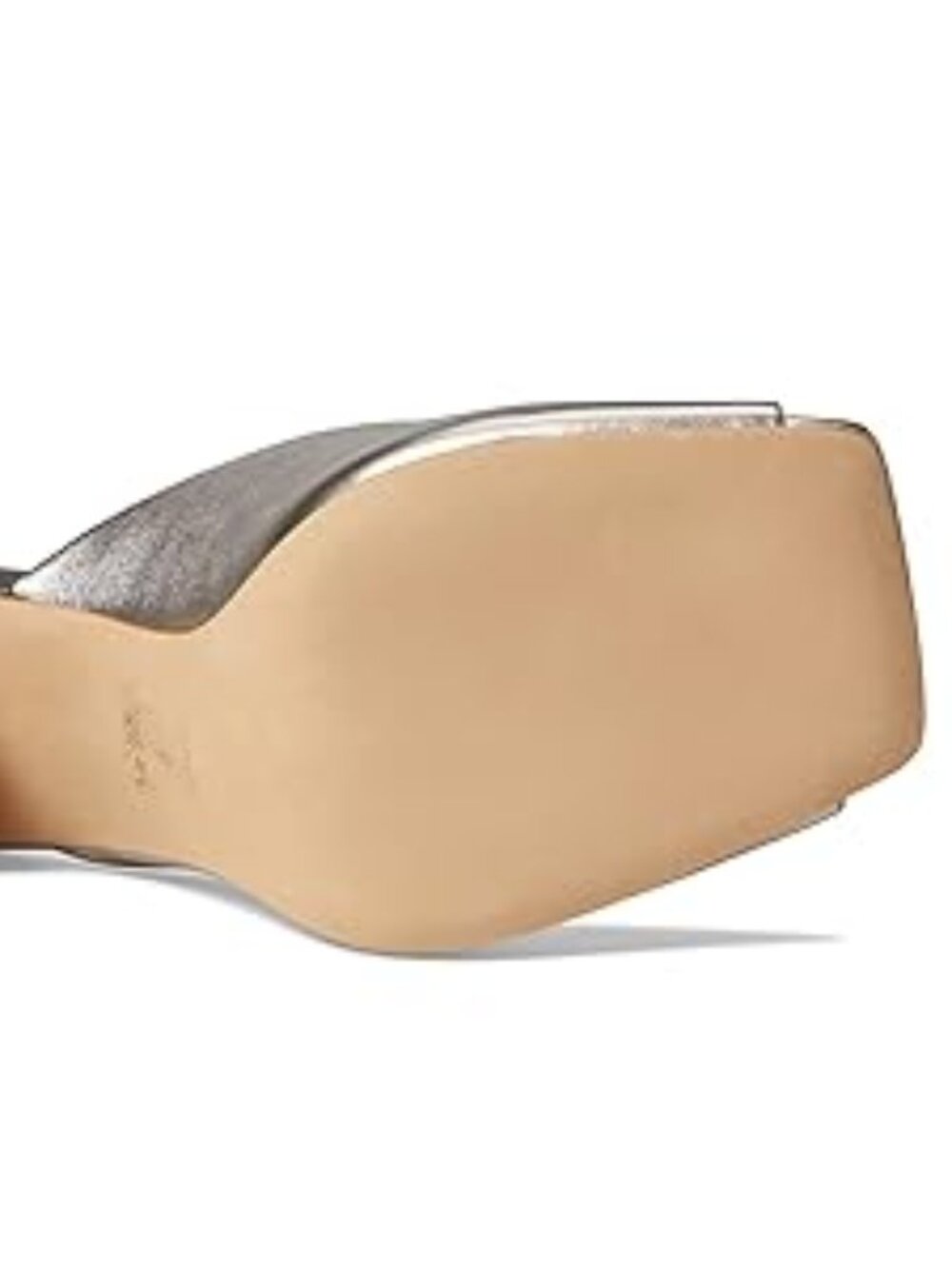 Coach Laurence Metallic Leather Sandals Platinum Gold Champagne Size 5.5 - Picture 5 of 5